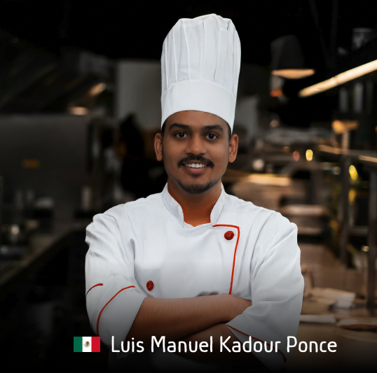 Retrato oficial del Chef Luis Manuel Kadour Ponce, figura clave de la cocina mexicana de fusión